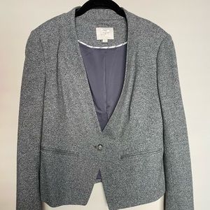 Gray Ann Taylor Loft Blazer